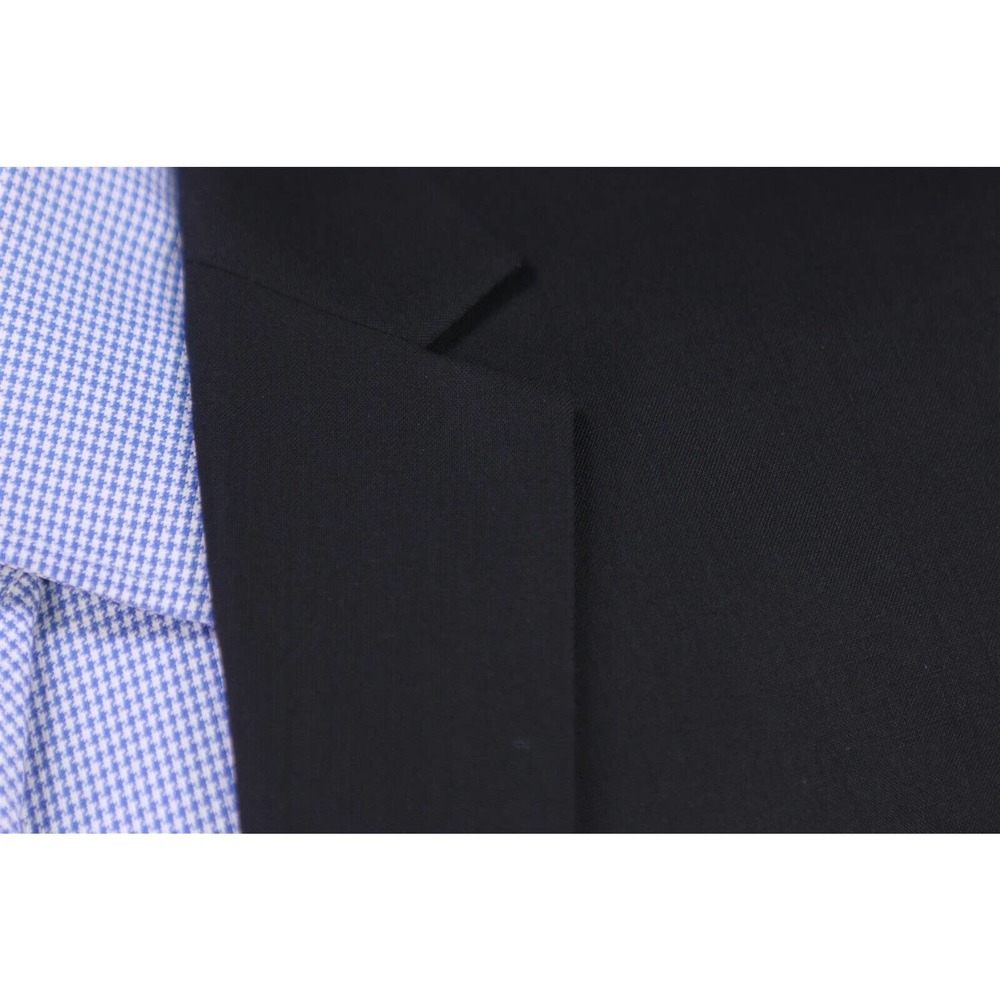 Hugo Boss Red Label Current Solid Black 2-Btn Slim Fit Wool Blazer 38S - Picture 5 of 10